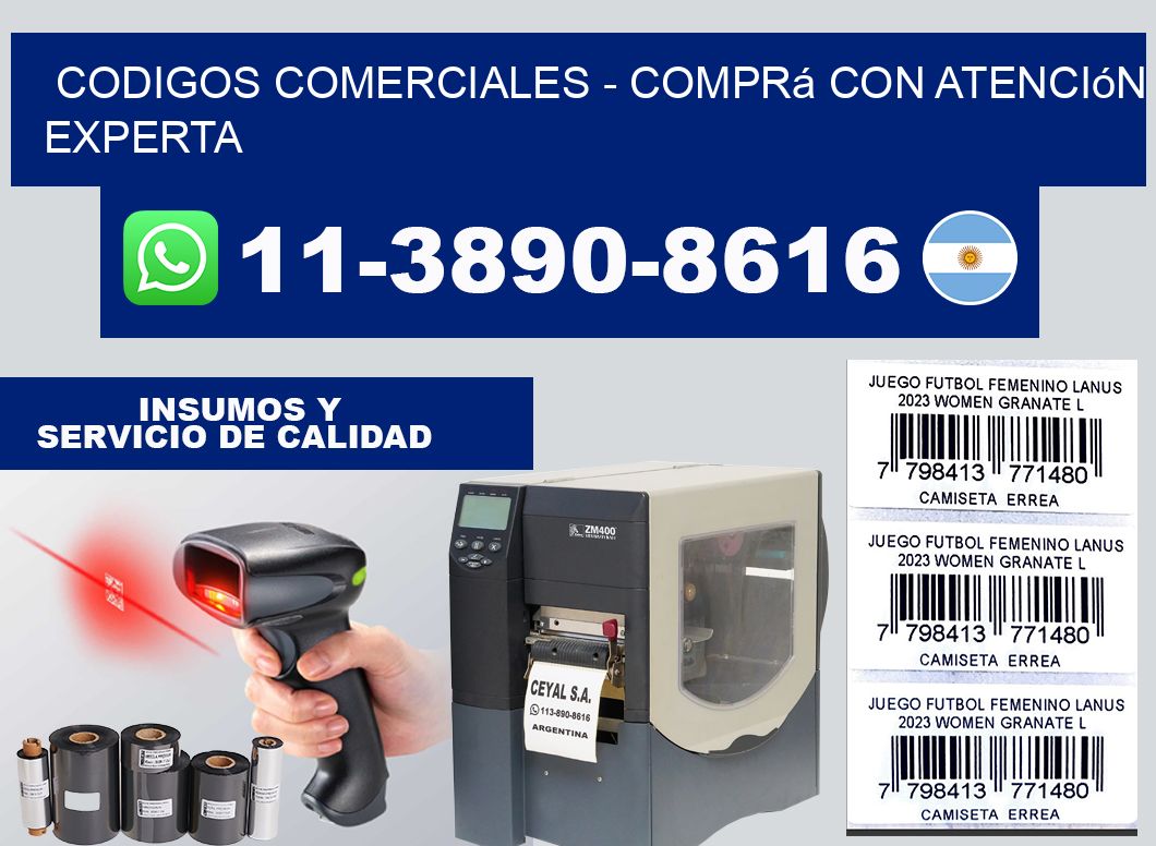 Codigos comerciales - Comprá con atención experta