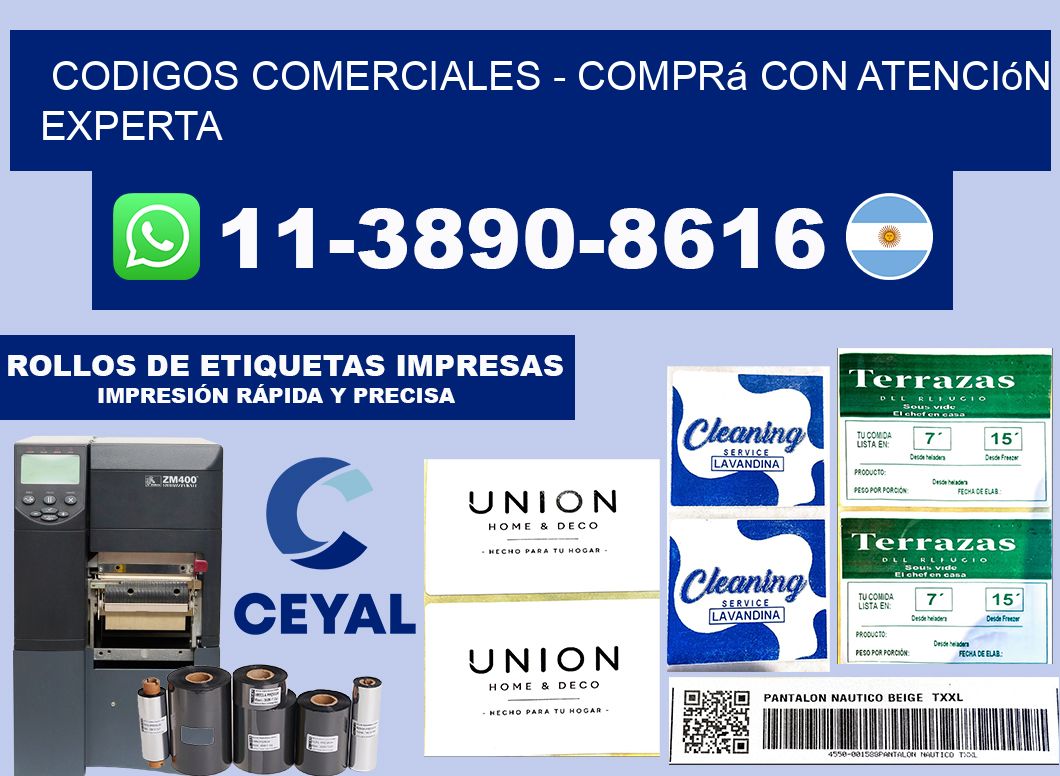 Codigos comerciales - Comprá con atención experta