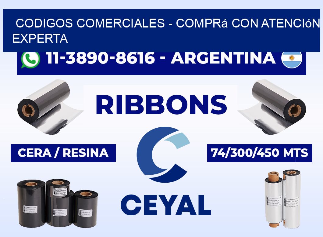Codigos comerciales - Comprá con atención experta
