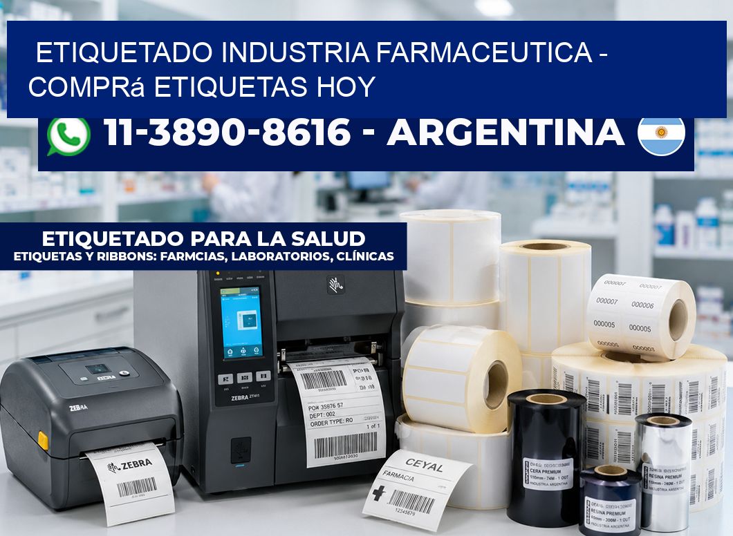 ETIQUETADO INDUSTRIA FARMACEUTICA - Comprá etiquetas hoy