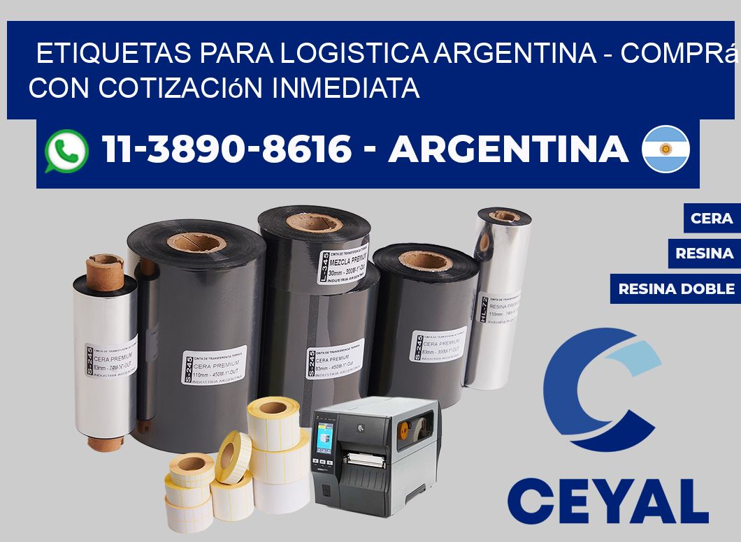 ETIQUETAS PARA LOGISTICA ARGENTINA - Comprá con cotización inmediata