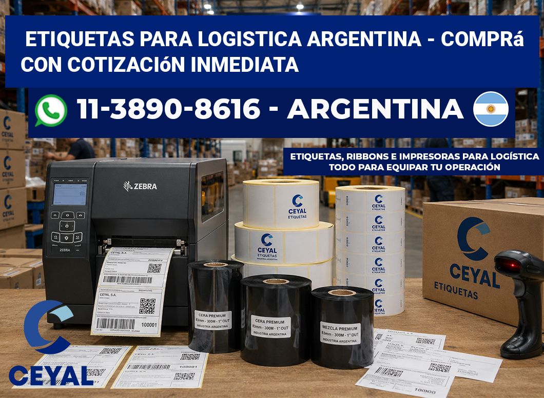 ETIQUETAS PARA LOGISTICA ARGENTINA – Comprá con cotización inmediata