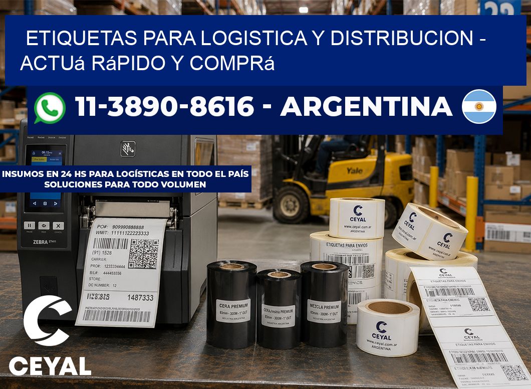 ETIQUETAS PARA LOGISTICA Y DISTRIBUCION - Actuá rápido y comprá