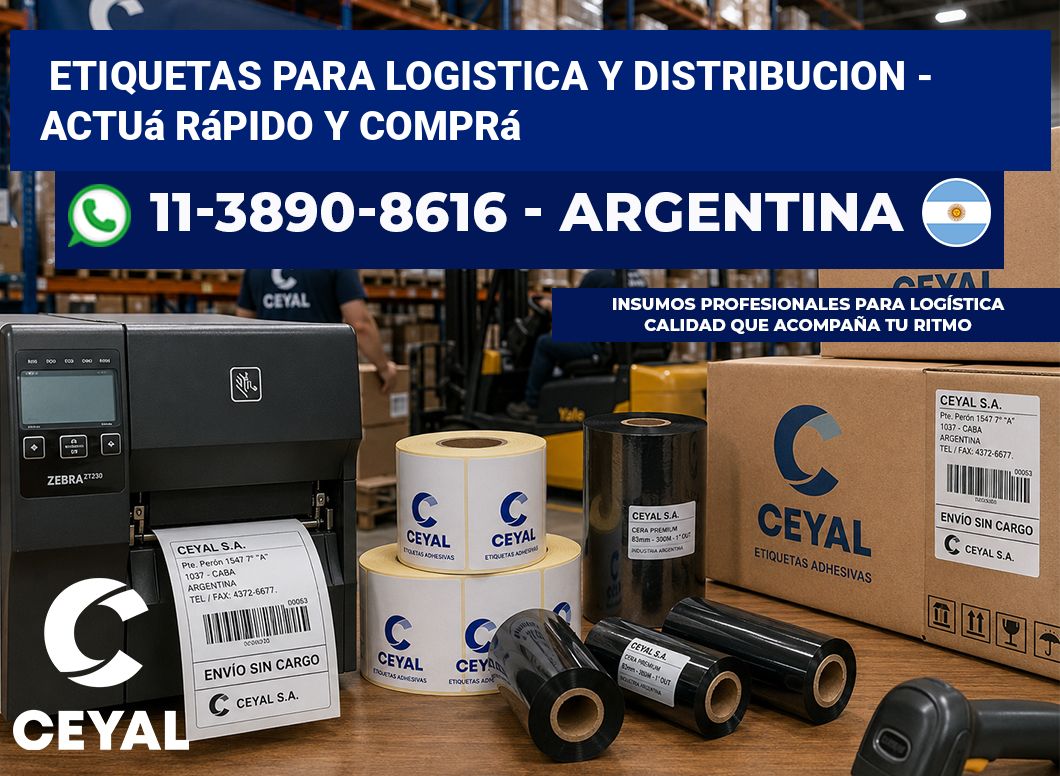 ETIQUETAS PARA LOGISTICA Y DISTRIBUCION – Actuá rápido y comprá