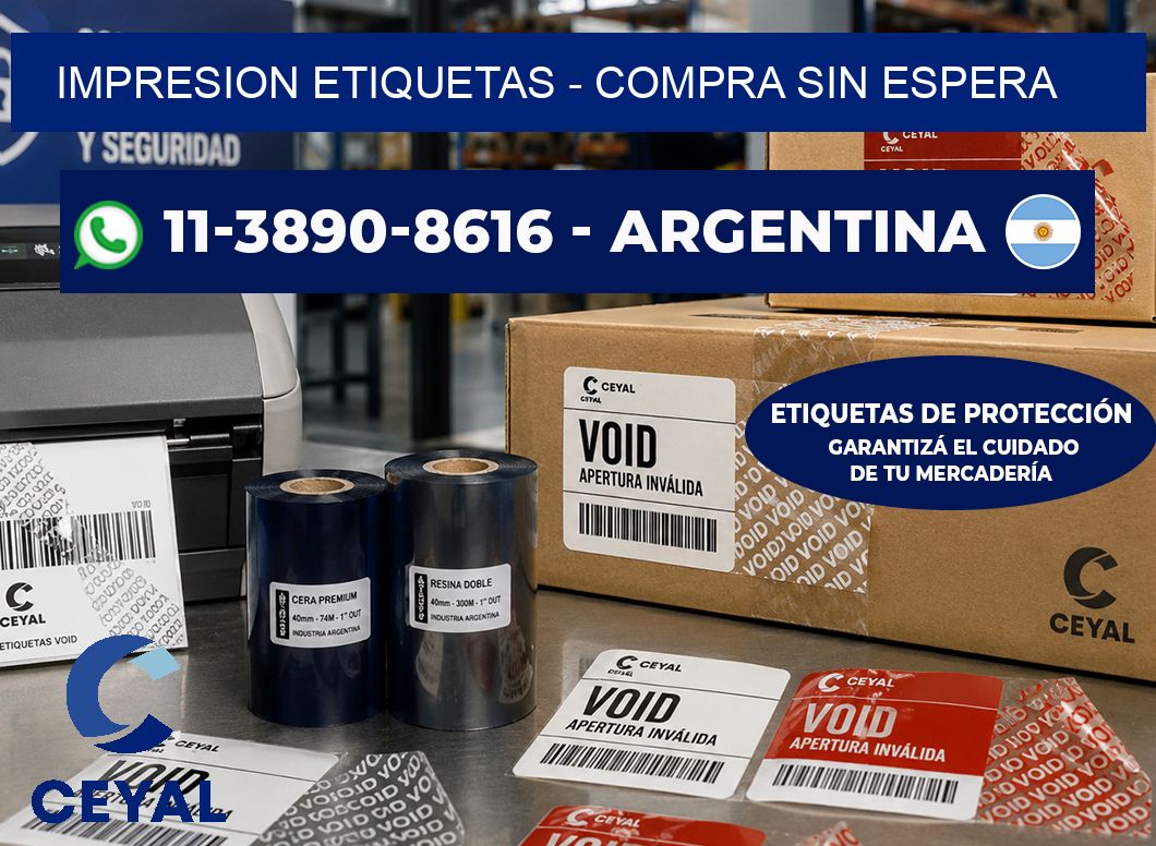 IMPRESION ETIQUETAS - Compra sin espera