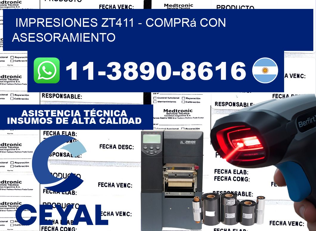 Impresiones ZT411 - Comprá con asesoramiento