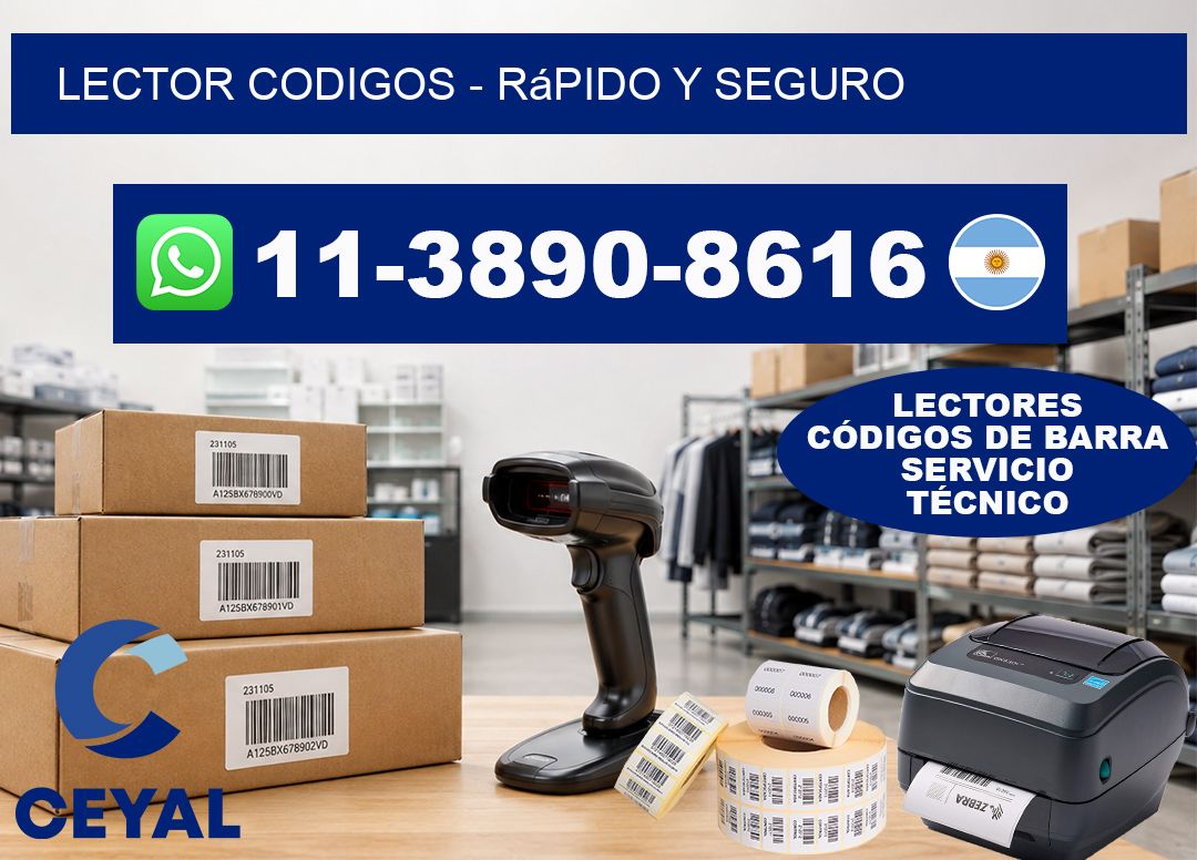 LECTOR CODIGOS - rápido y seguro