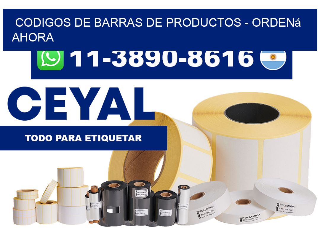 codigos de barras de productos - Ordená ahora