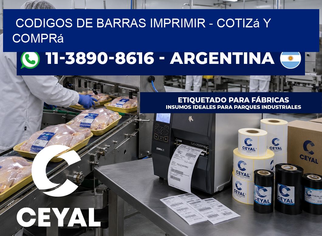 codigos de barras imprimir – Cotizá y comprá