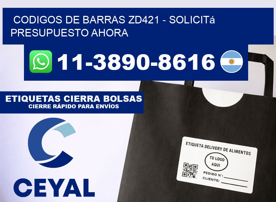 codigos de barras zd421 - Solicitá presupuesto ahora