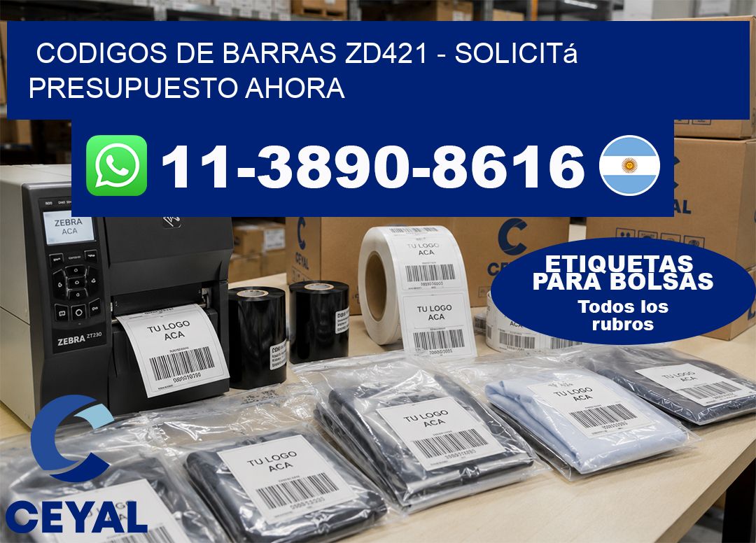 codigos de barras zd421 – Solicitá presupuesto ahora