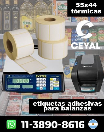 ETIQUETAS ROLLO BALANZA - Tu entrega asegurada