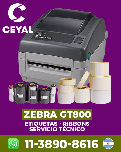ETIQUETAS ZEBRA TERMICAS MERCADO CENTRAL ARGENTINA