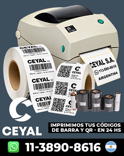 Impresión de Códigos barras - Comprá directo por WhatsApp