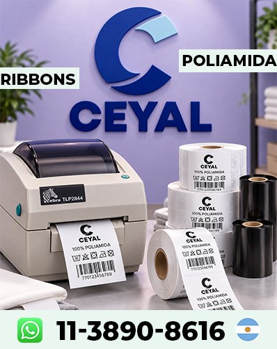 ROLLOS DE RIBBON ZEBRA - Pedí precio