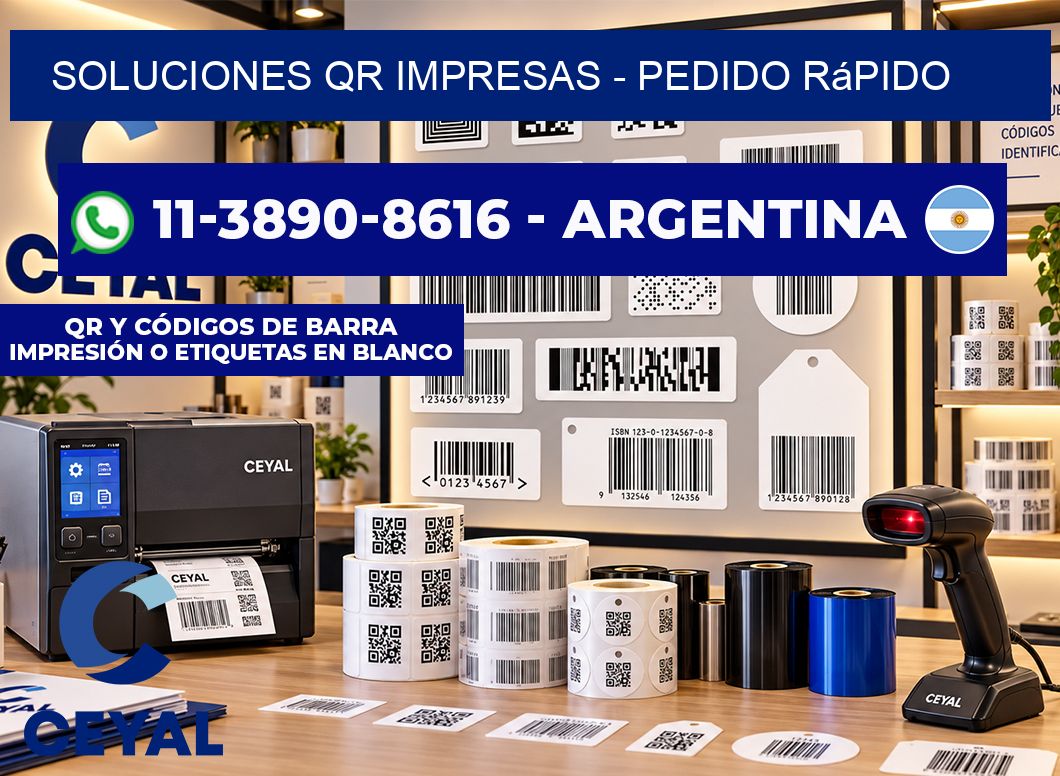 Soluciones QR Impresas - Pedido rápido