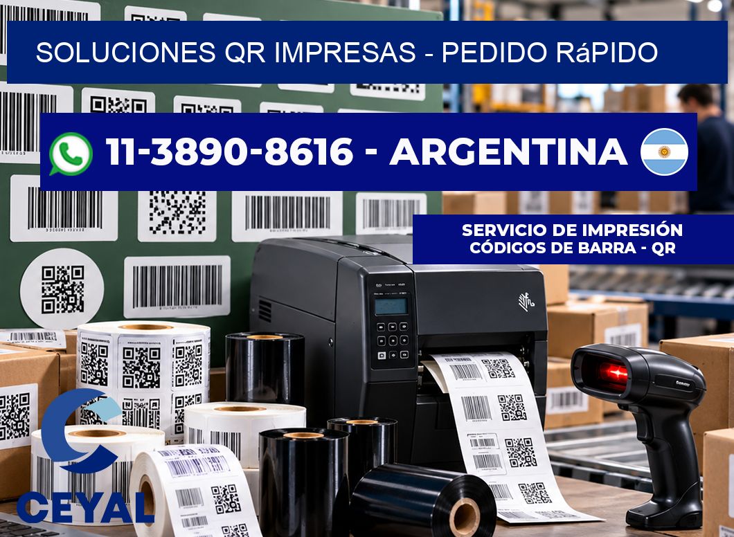 Soluciones QR Impresas - Pedido rápido